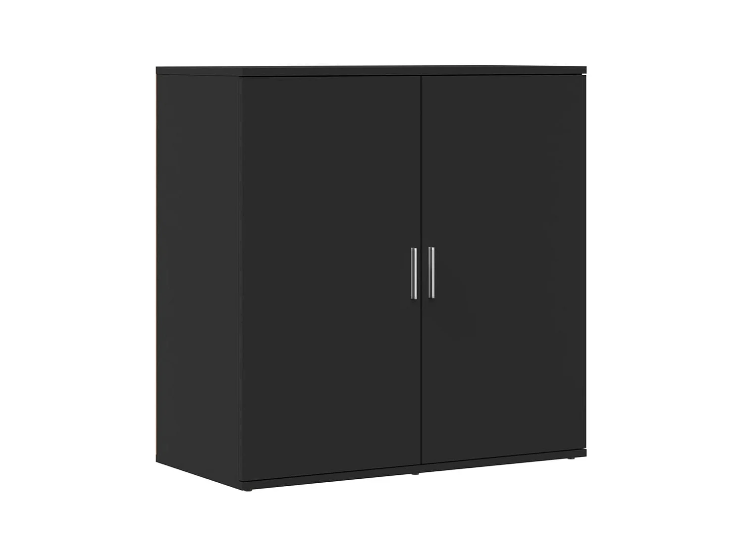 Buffet noir 79x38x80 bois d'ingénierie