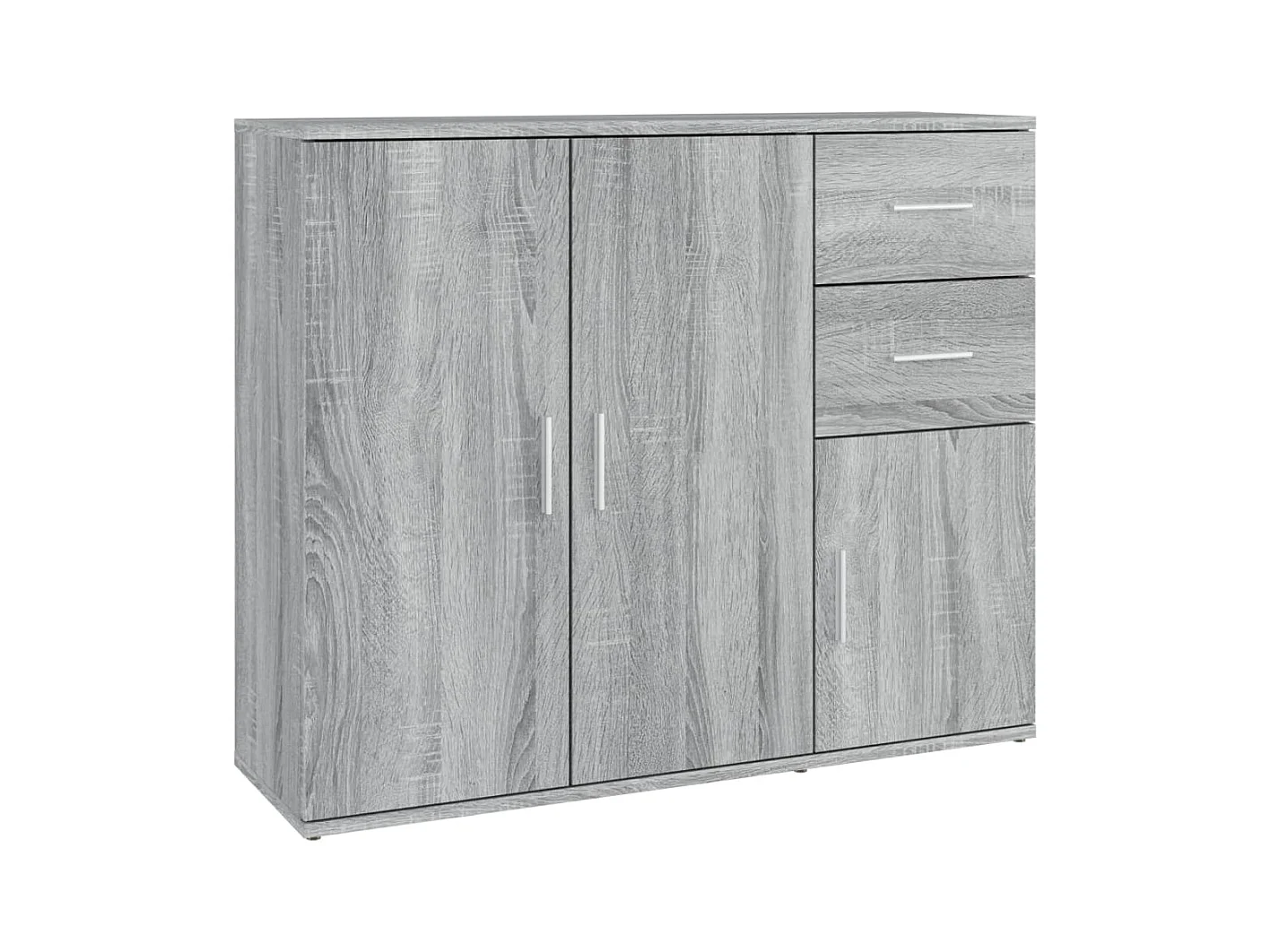 Buffet Sonoma gris 91x29,5x75 Bois d'ingénierie