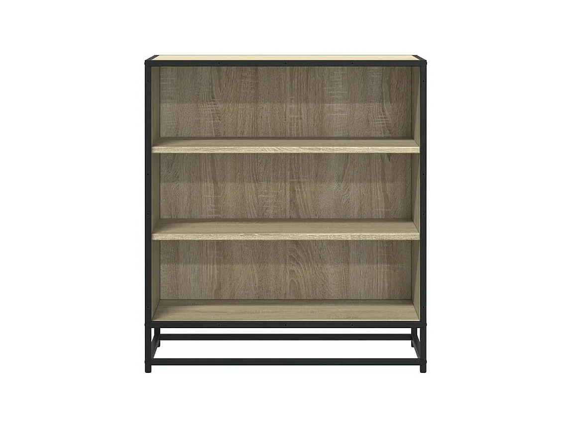 Buffet chêne sonoma 68x35x76 bois d'ingénierie et métal