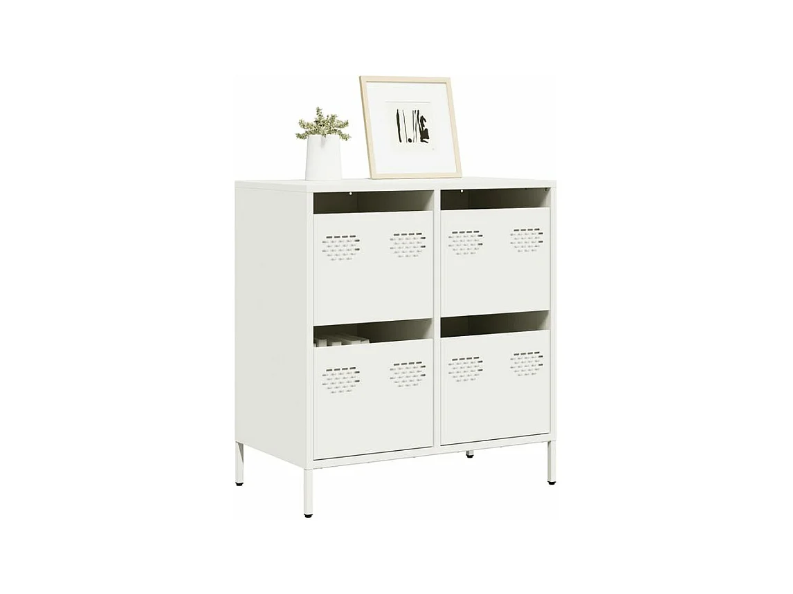 Buffet blanc 68x39x73,5 acier laminé à froid