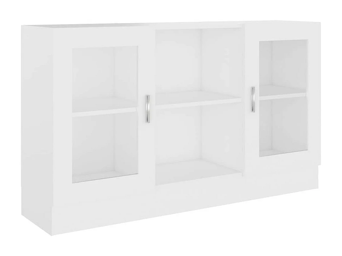 Armoire à vitrine Blanc 120x30,5x70