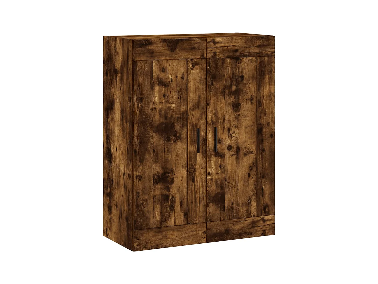 Armoire murale chêne fumé 69,5x34x90 bois d'ingénierie