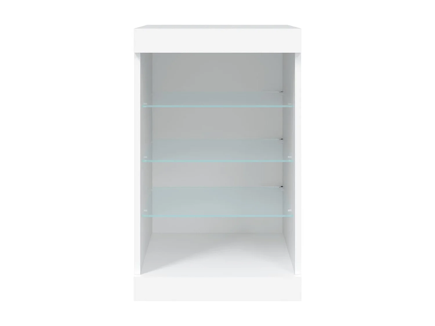 Buffet avec lumières LED blanc 41x37x67