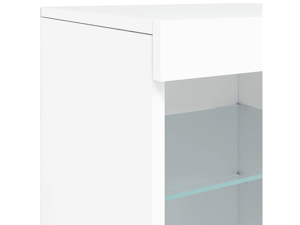 Buffet avec lumières LED blanc 41x37x67