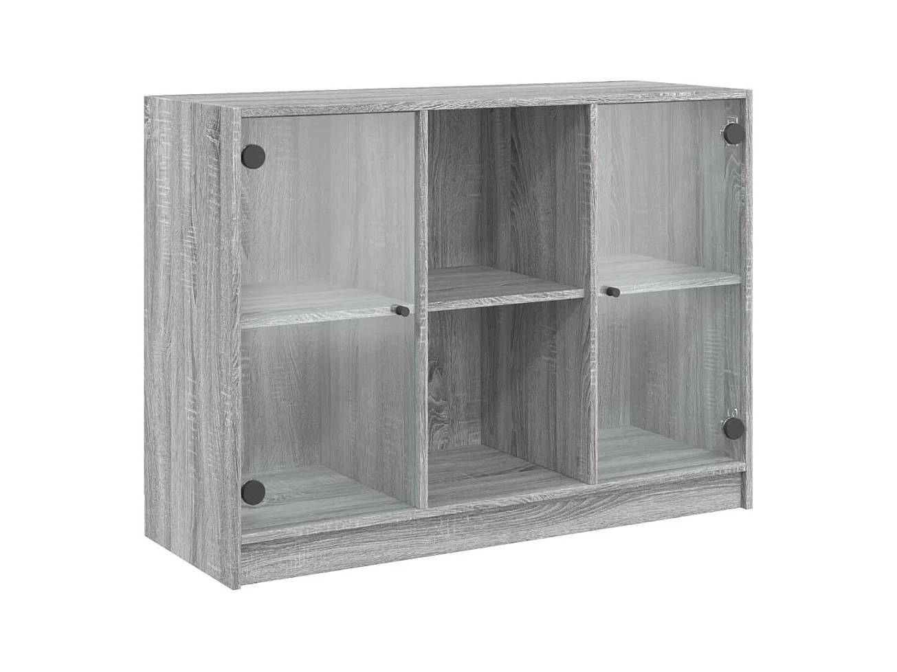 Buffet sonoma gris 102x37x75,5 bois d'ingénierie