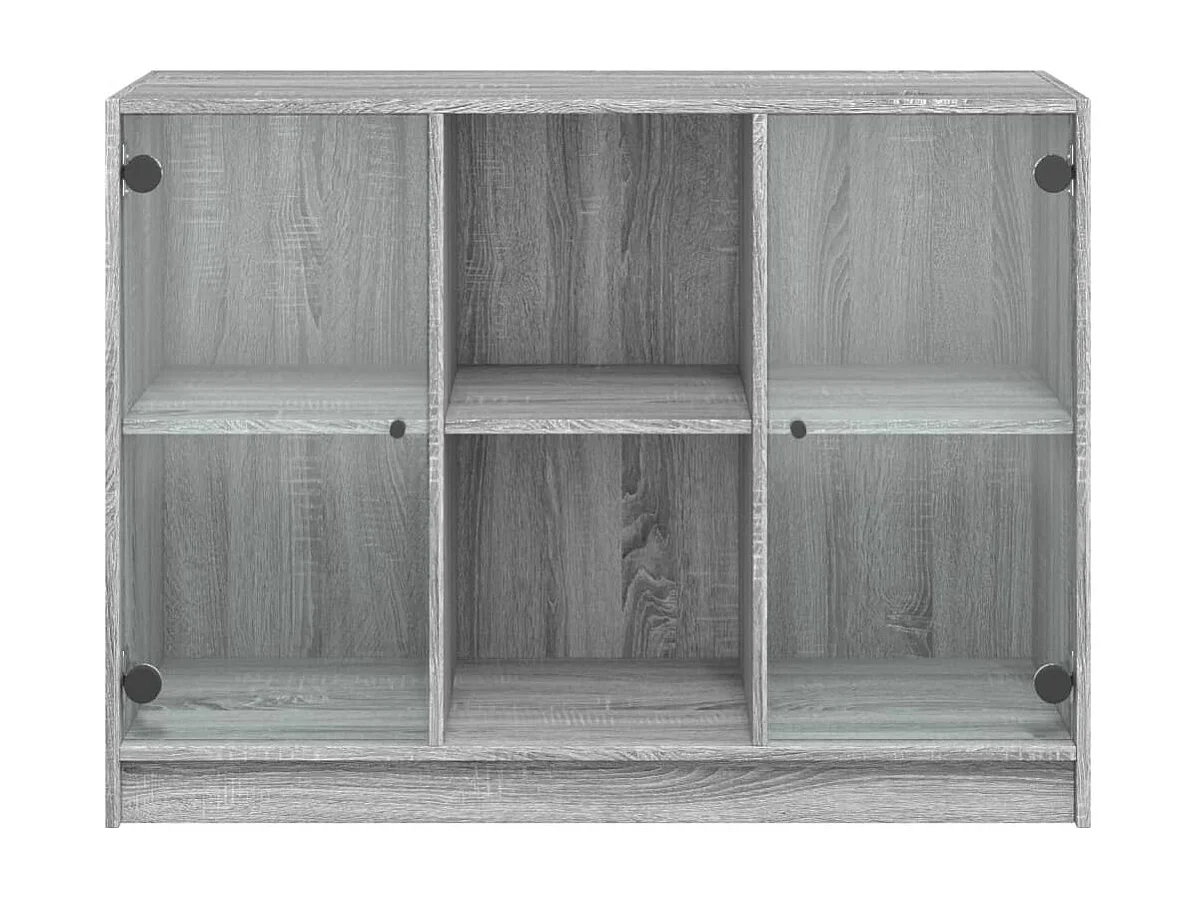 Buffet sonoma gris 102x37x75,5 bois d'ingénierie