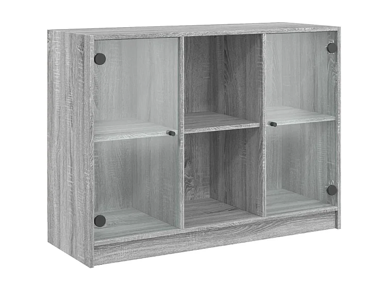 Buffet sonoma gris 102x37x75,5 bois d'ingénierie