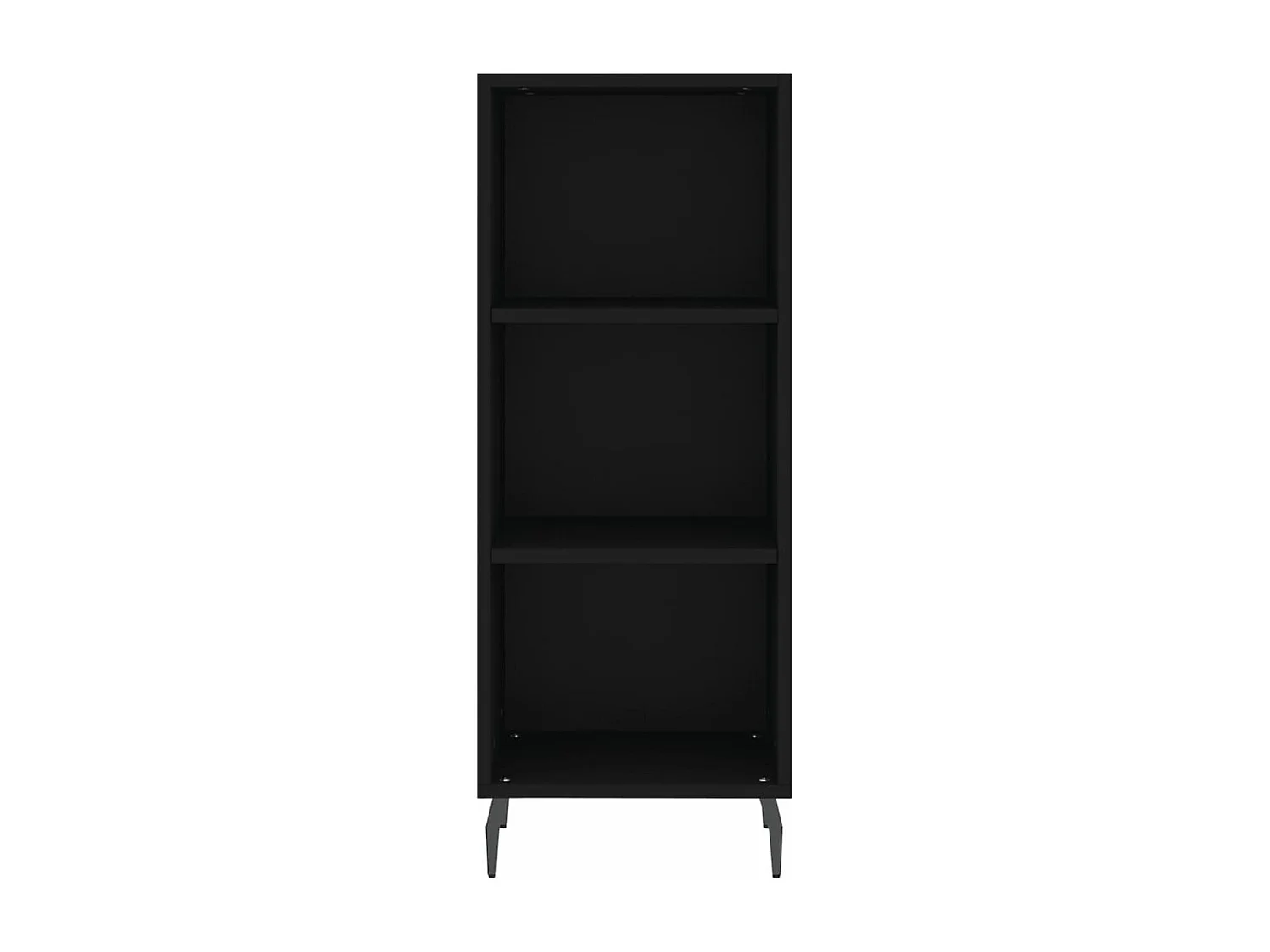 Buffet noir 34,5x32,5x90 bois d'ingénierie