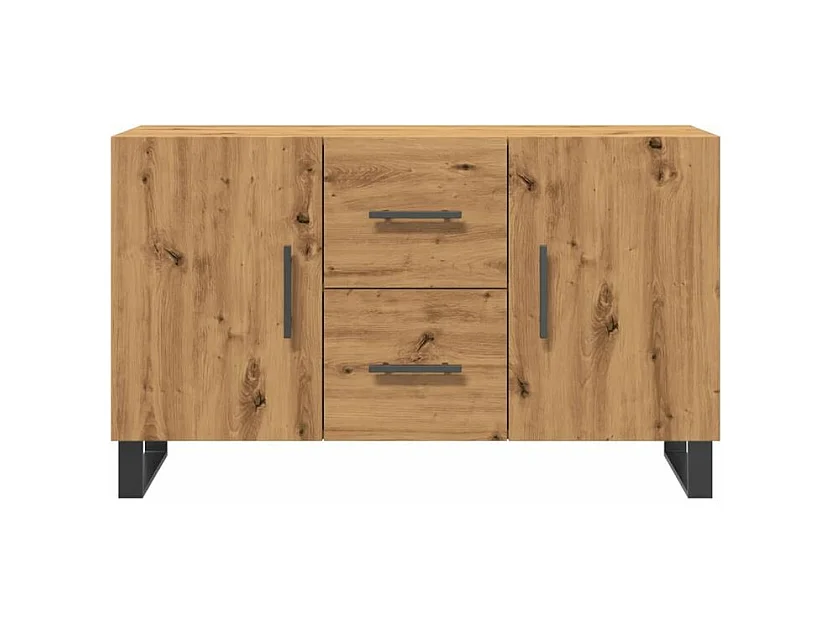 Buffet chêne artisanal 100x36x60 bois d'ingénierie