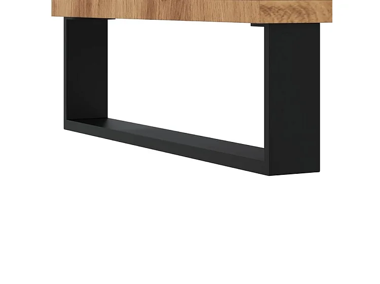 Buffet chêne artisanal 100x36x60 bois d'ingénierie