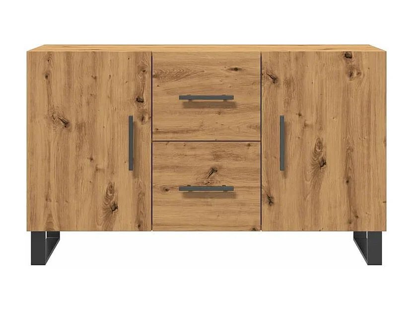 Buffet chêne artisanal 100x36x60 bois d'ingénierie