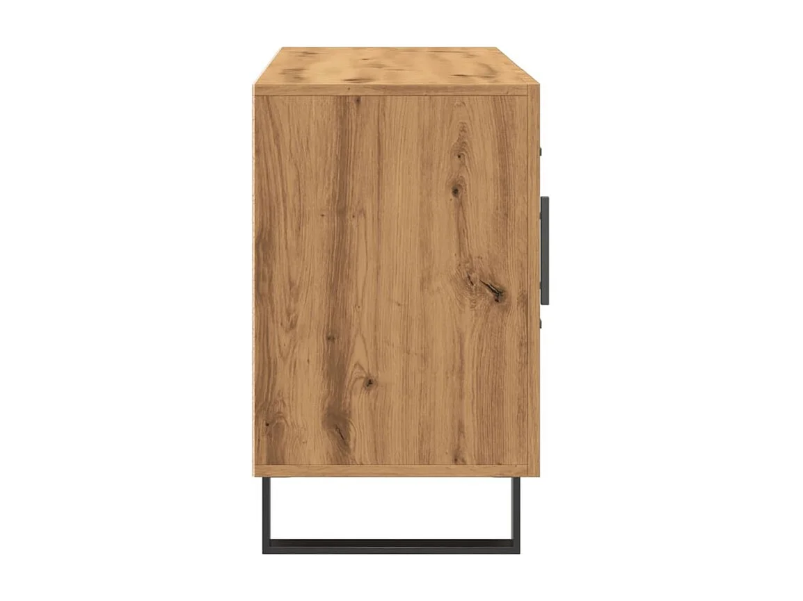 Buffet chêne artisanal 100x36x60 bois d'ingénierie