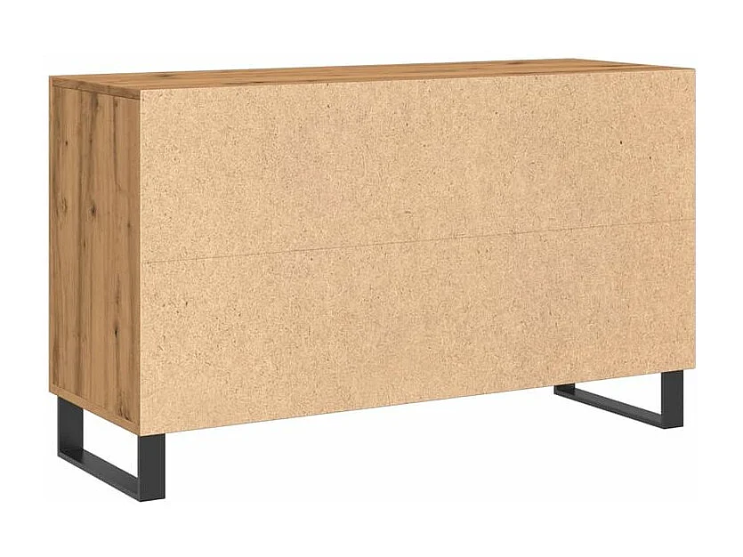 Buffet chêne artisanal 100x36x60 bois d'ingénierie