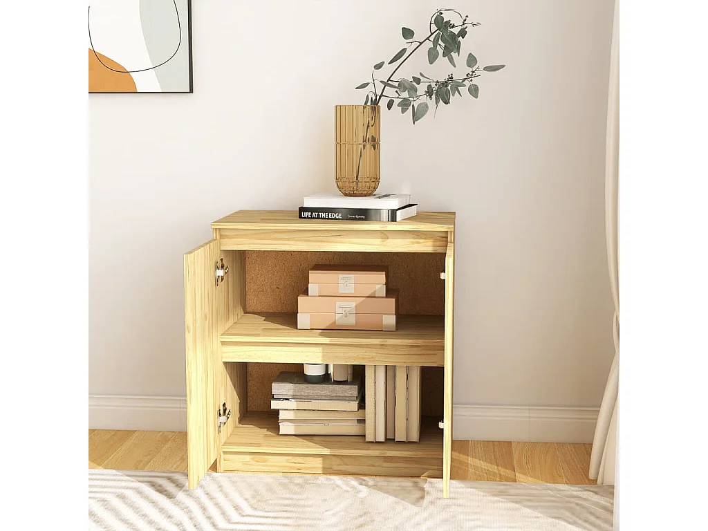 Armoire latérale 60x36x65 bois de pin massif