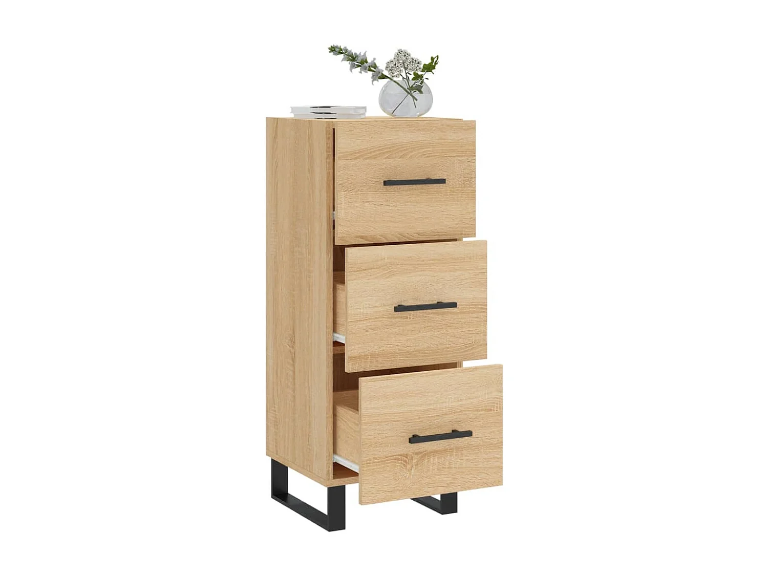Buffet Chêne sonoma 34,5x34x90 Bois d'ingénierie