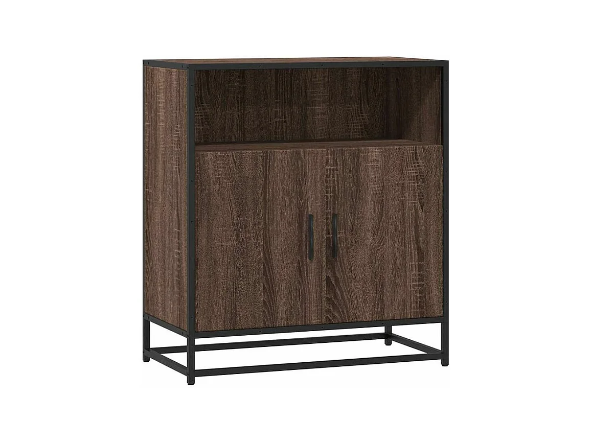 Buffet chêne marron 68x35x76 bois d'ingénierie