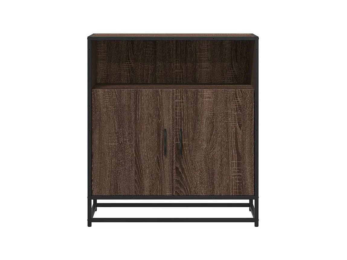 Buffet chêne marron 68x35x76 bois d'ingénierie