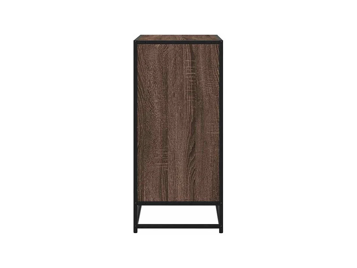 Buffet chêne marron 68x35x76 bois d'ingénierie