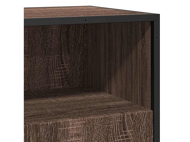 Buffet chêne marron 68x35x76 bois d'ingénierie