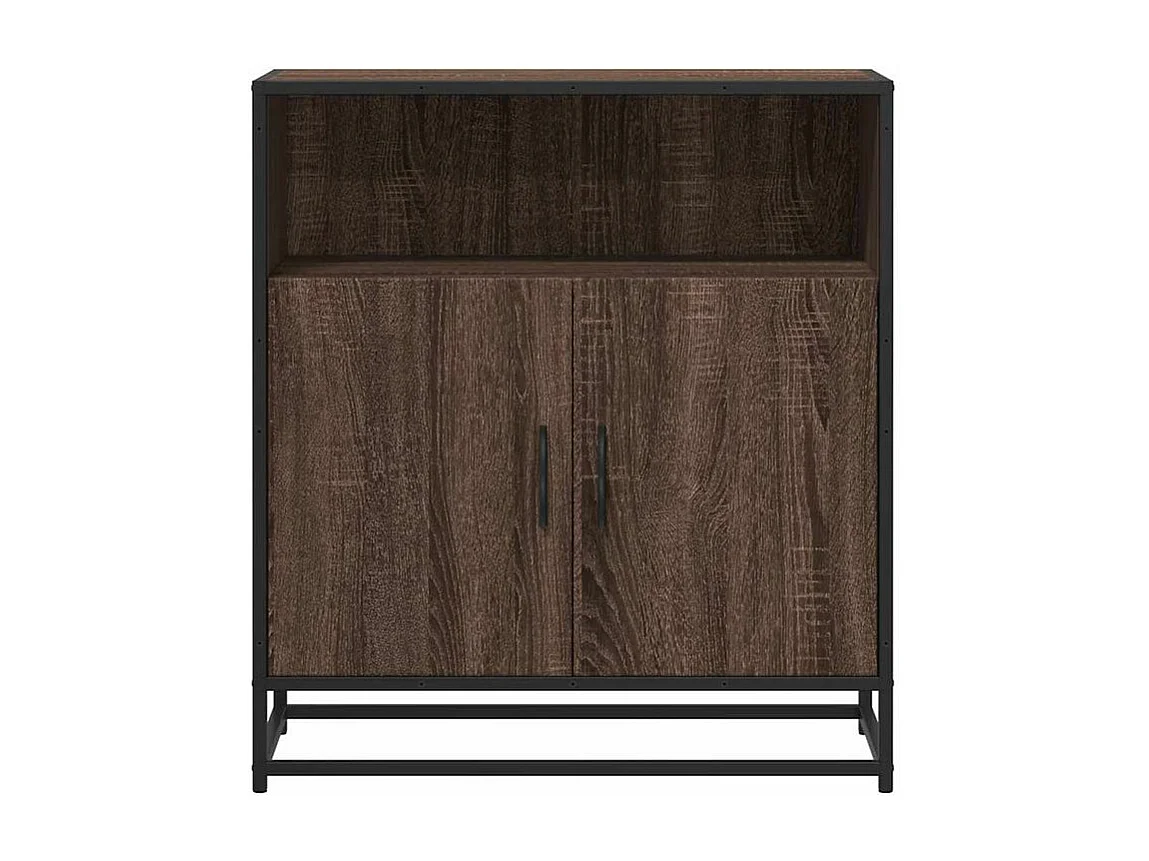Buffet chêne marron 68x35x76 bois d'ingénierie