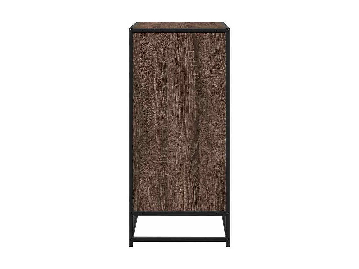 Buffet chêne marron 68x35x76 bois d'ingénierie