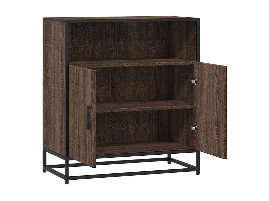 Buffet chêne marron 68x35x76 bois d'ingénierie