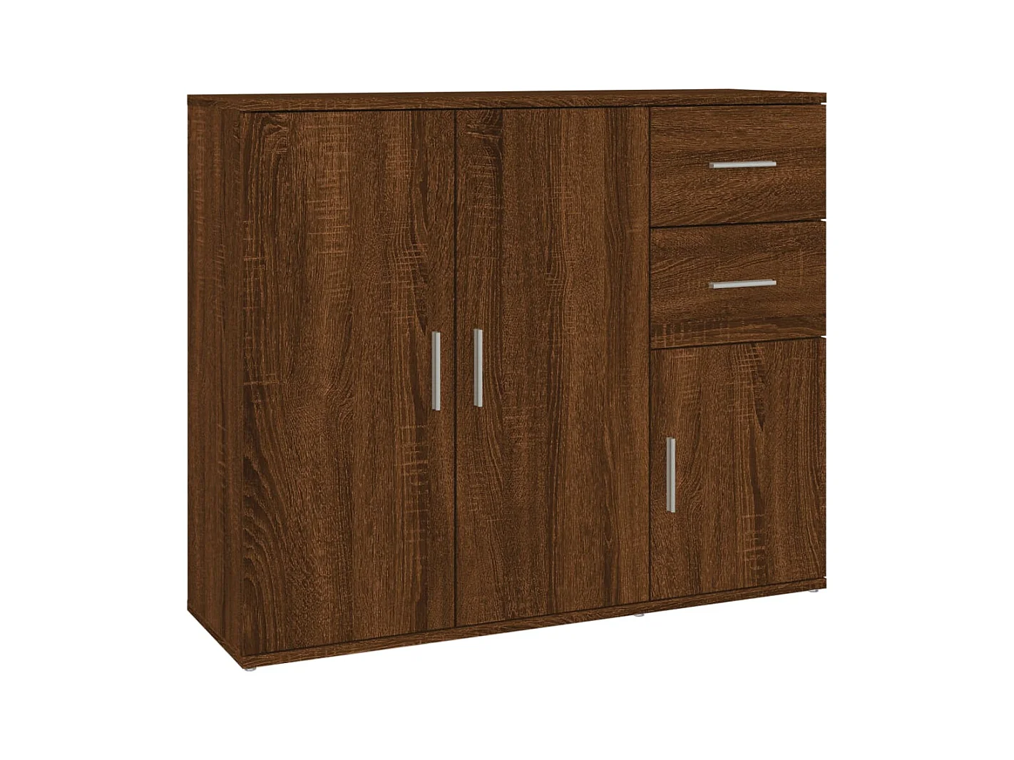 Buffet Chêne marron 91x29,5x75 Bois d'ingénierie
