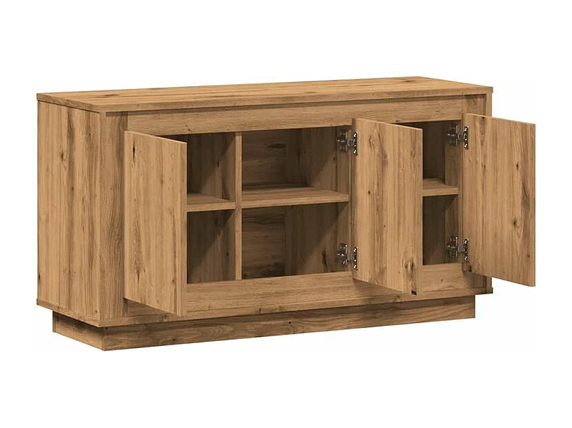 Buffet chêne artisanal 102x35x55 bois d'ingénierie