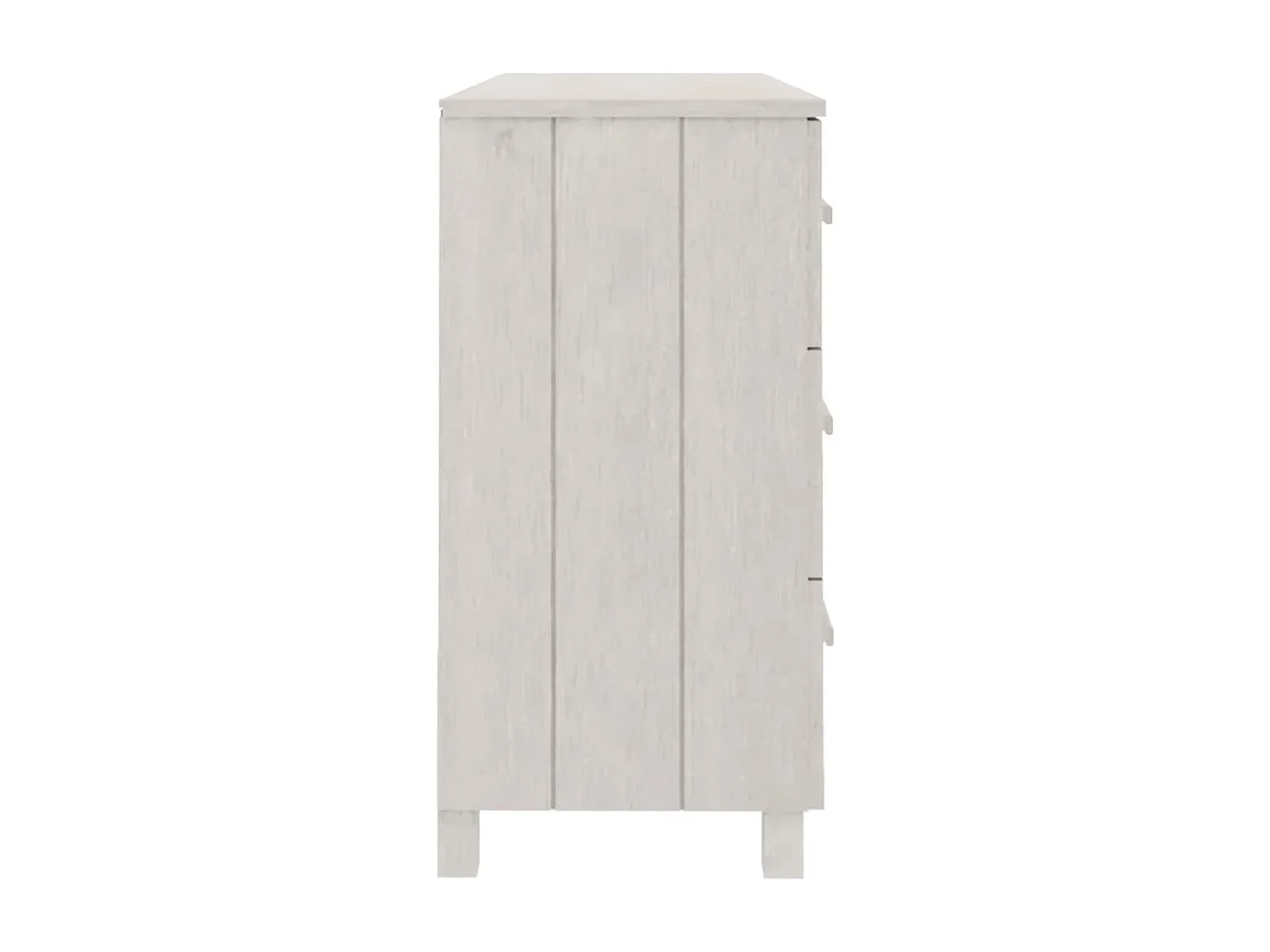 Buffet MOLDE Blanc 113x40x80 Bois massif de pin