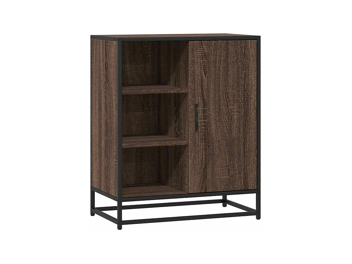 Buffet chêne marron 62x35x76 bois d'ingénierie