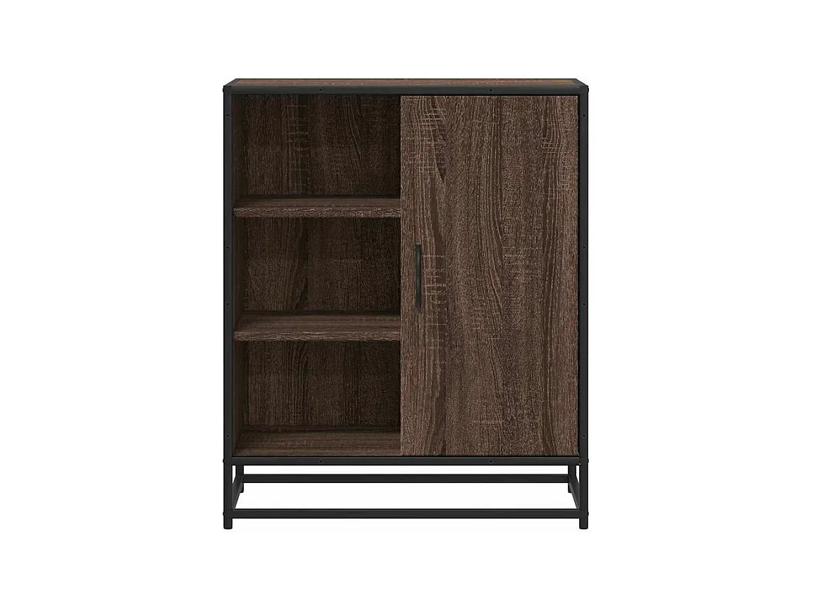 Buffet chêne marron 62x35x76 bois d'ingénierie