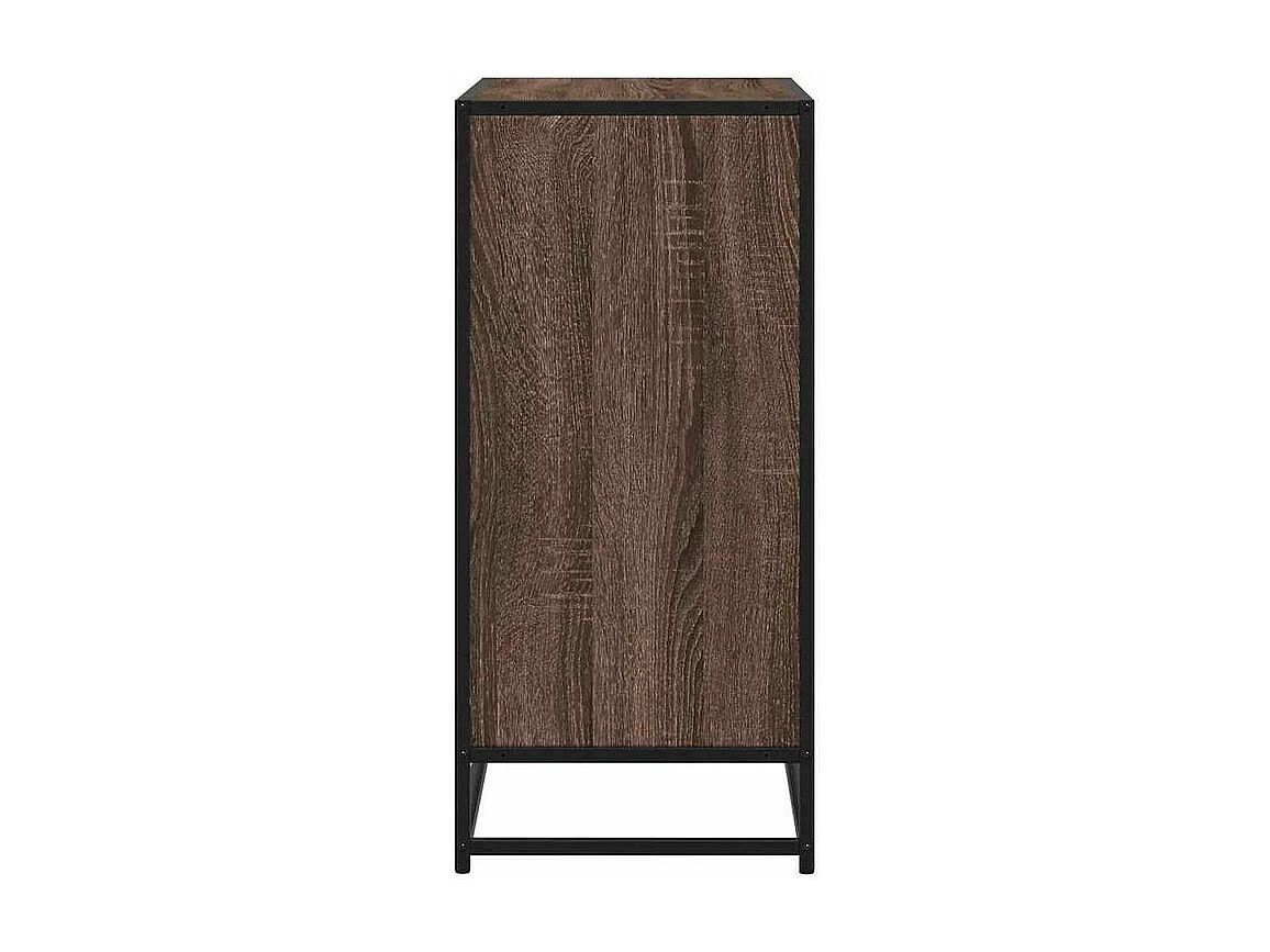 Buffet chêne marron 62x35x76 bois d'ingénierie