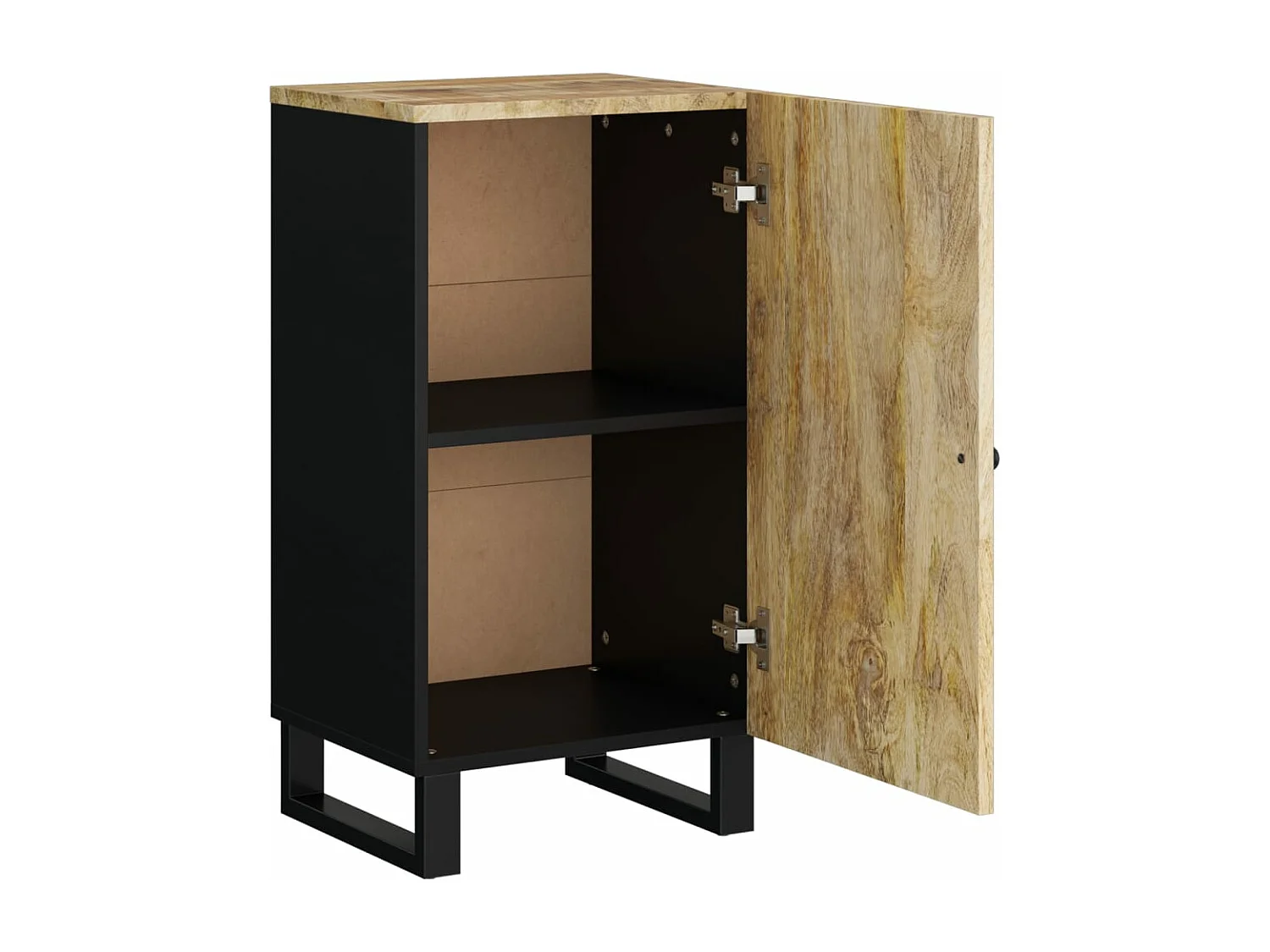 Buffet avec porte 40x31x75 bois massif de manguier