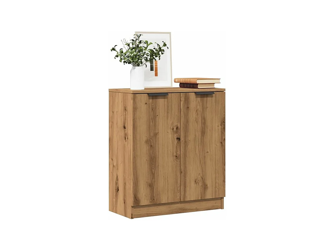 Buffet chêne artisanal 60x30x70 bois d'ingénierie
