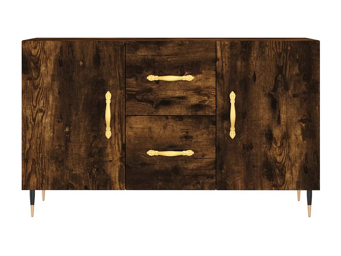 Buffet chêne fumé 100x36x60 bois d'ingénierie