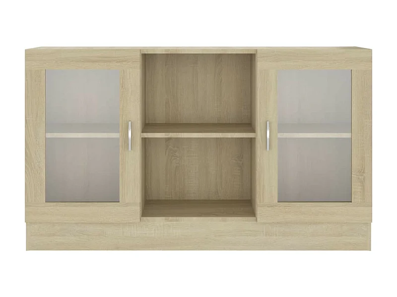 Armoire à vitrine Chêne sonoma 120x30,5x70