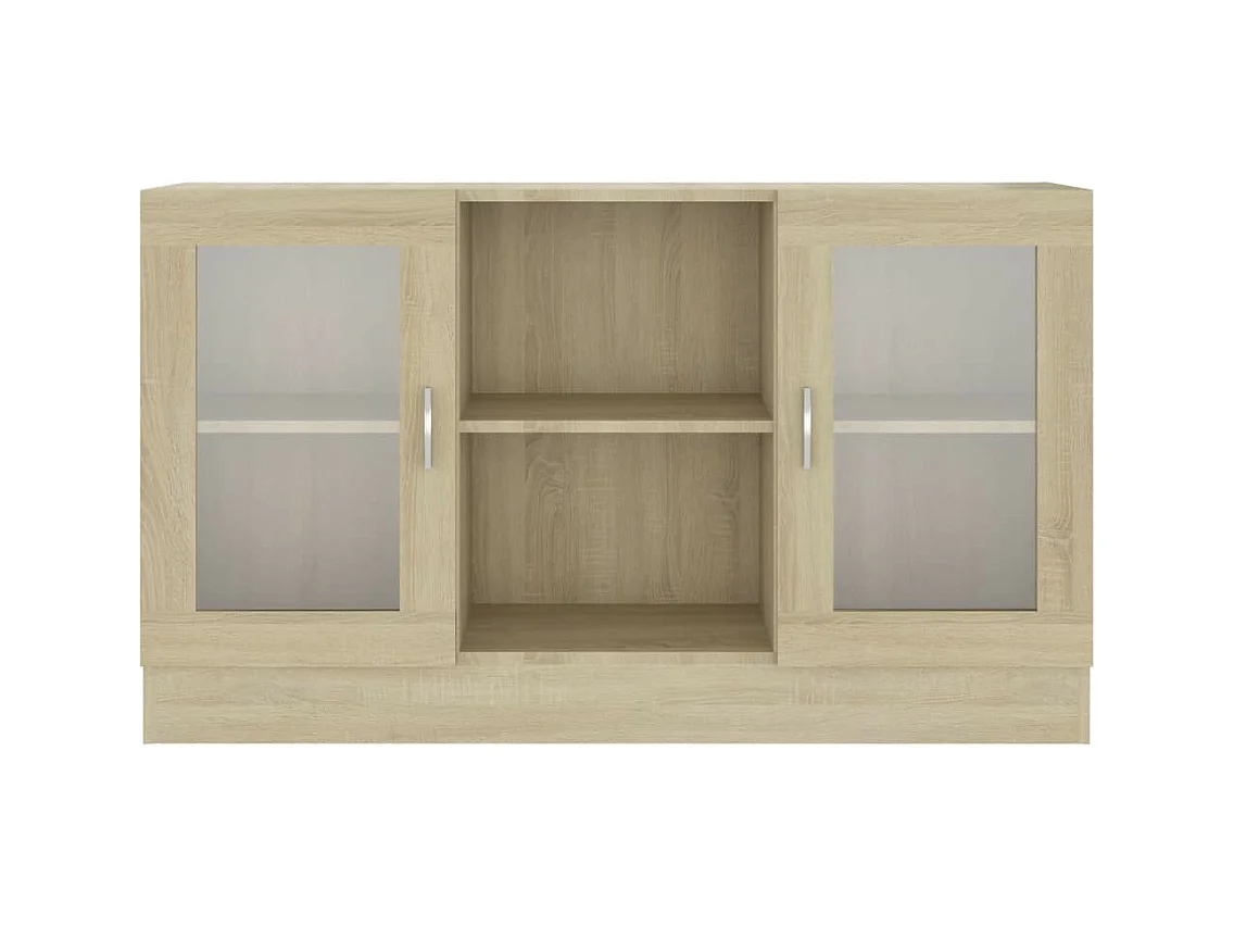 Armoire à vitrine Chêne sonoma 120x30,5x70