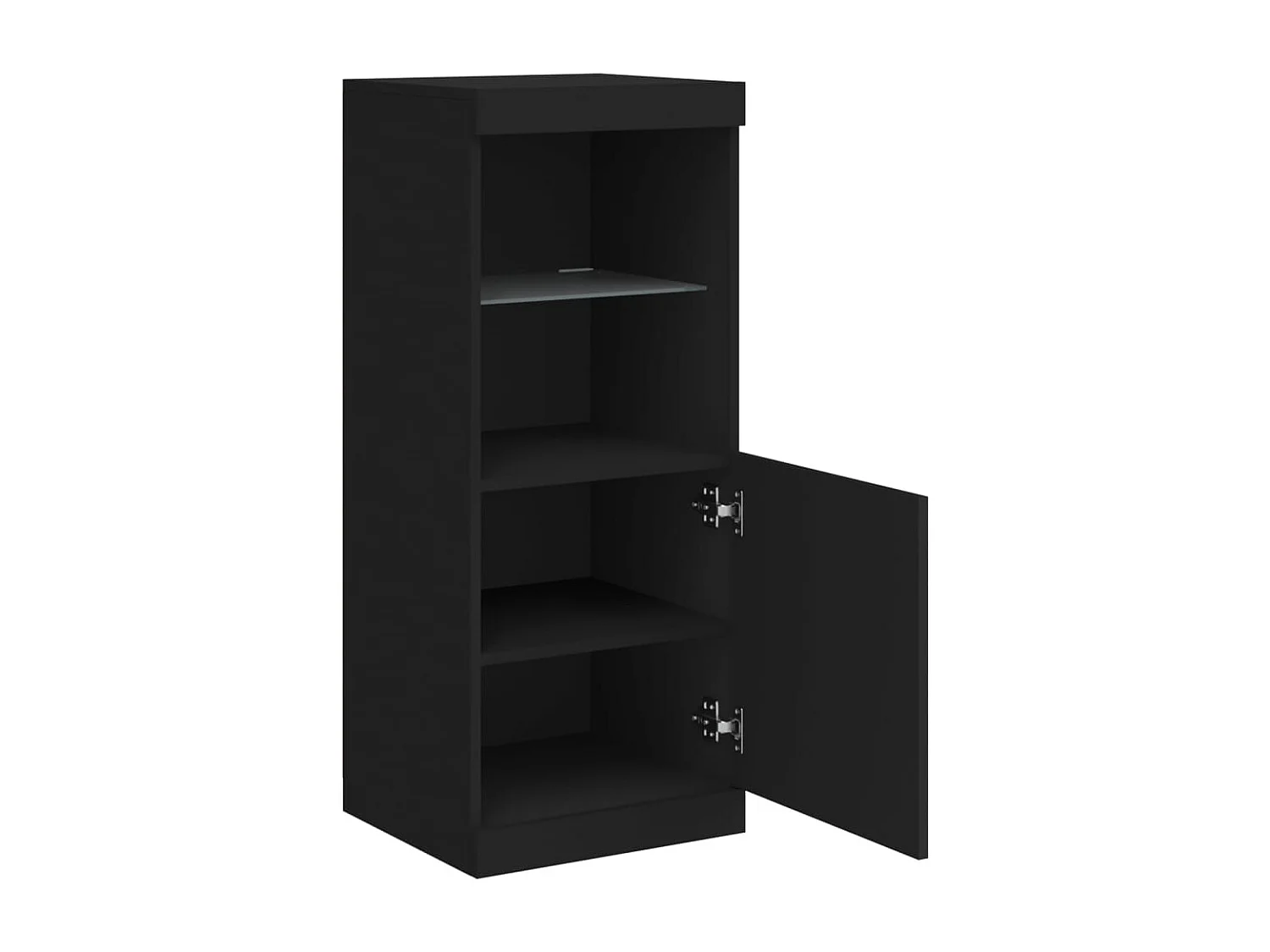 Buffet avec lumières LED noir 41x37x100