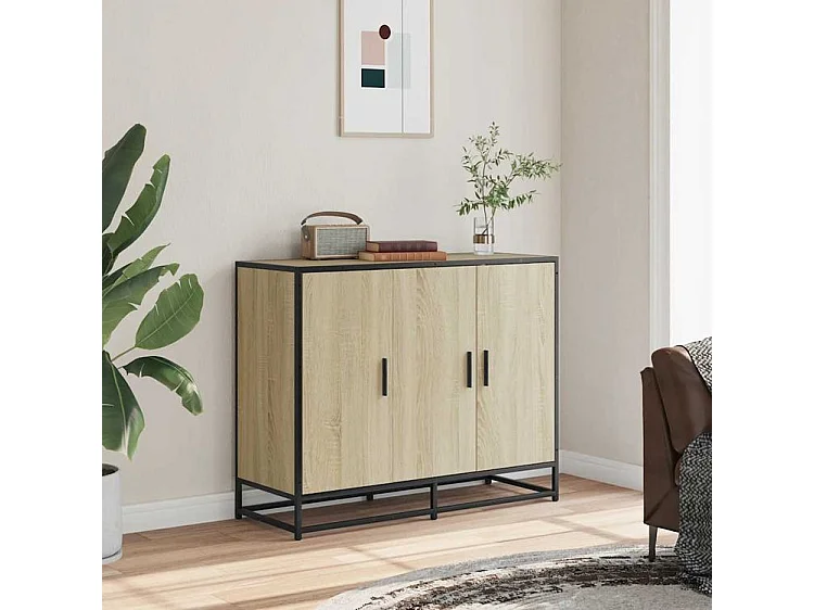 Buffet chêne sonoma 94x35x76 bois d'ingénierie