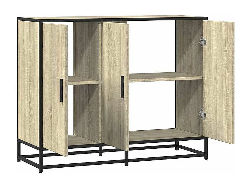 Buffet chêne sonoma 94x35x76 bois d'ingénierie