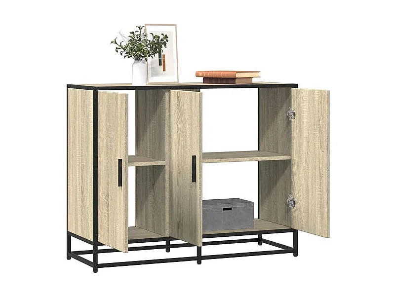 Buffet chêne sonoma 94x35x76 bois d'ingénierie