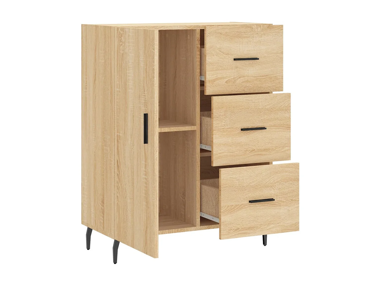 Buffet chêne sonoma 69,5x34x90 bois d'ingénierie