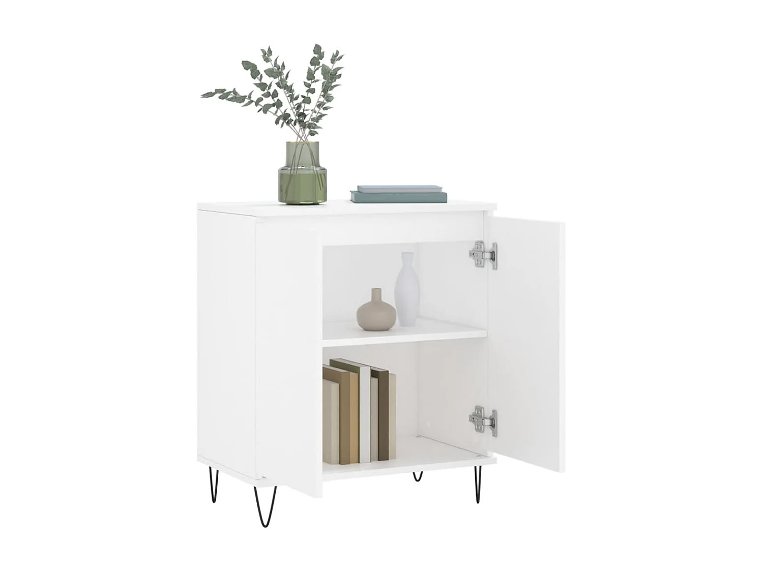 Buffet Blanc 60x35x70 Bois d'ingénierie