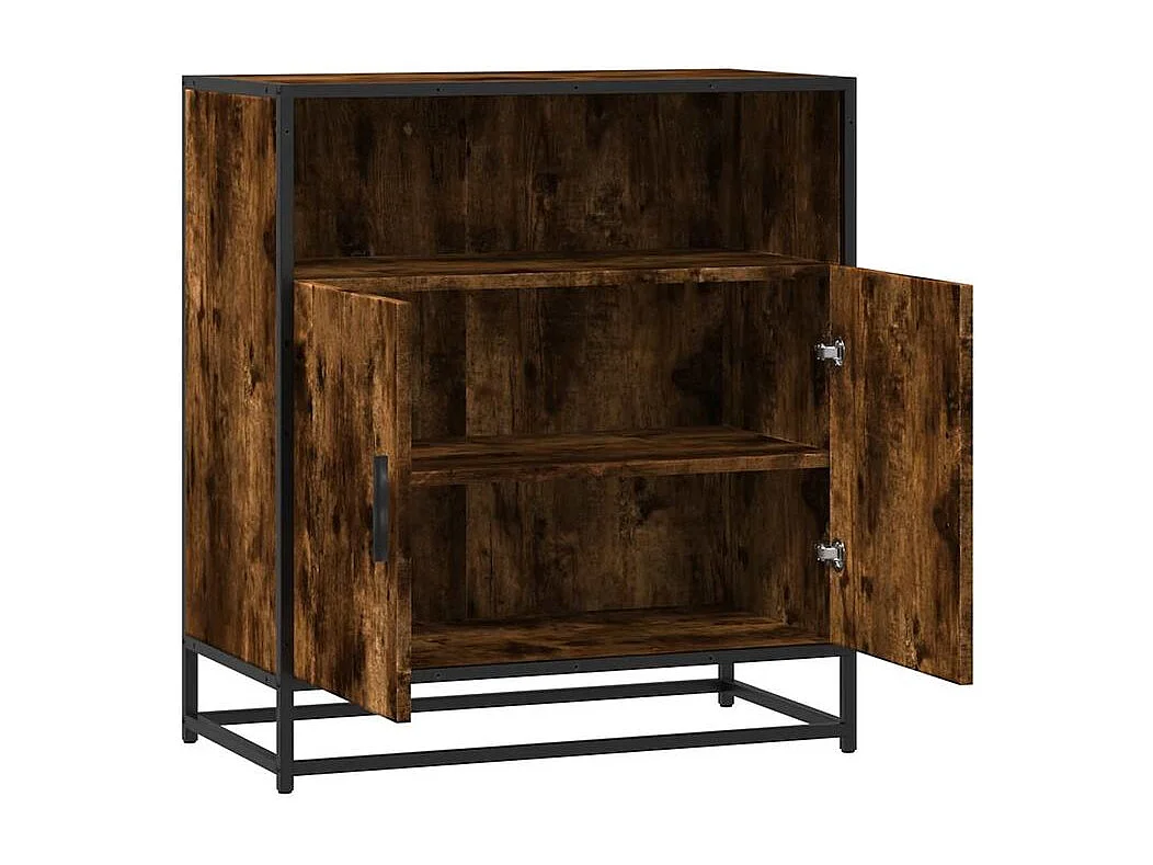 Buffet chêne fumé 68x35x76 bois d'ingénierie