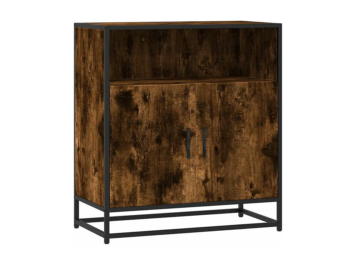 Buffet chêne fumé 68x35x76 bois d'ingénierie