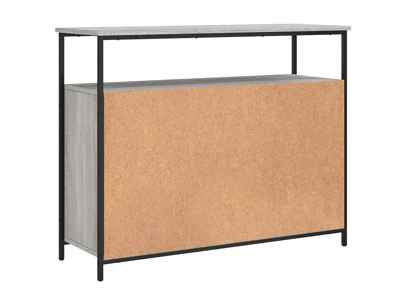 Buffet sonoma gris 100x35x80 bois d'ingénierie
