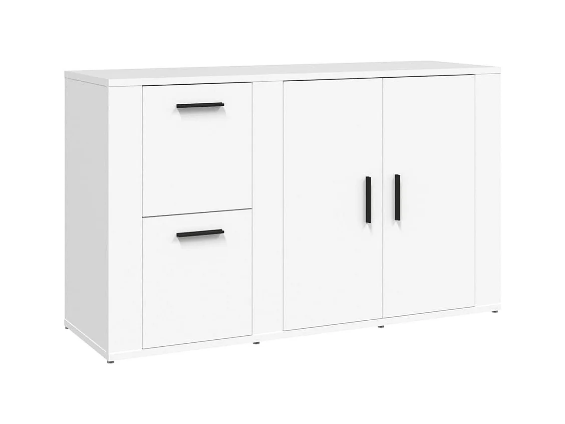 Buffet Blanc 100x33x59,5 Bois d'ingénierie