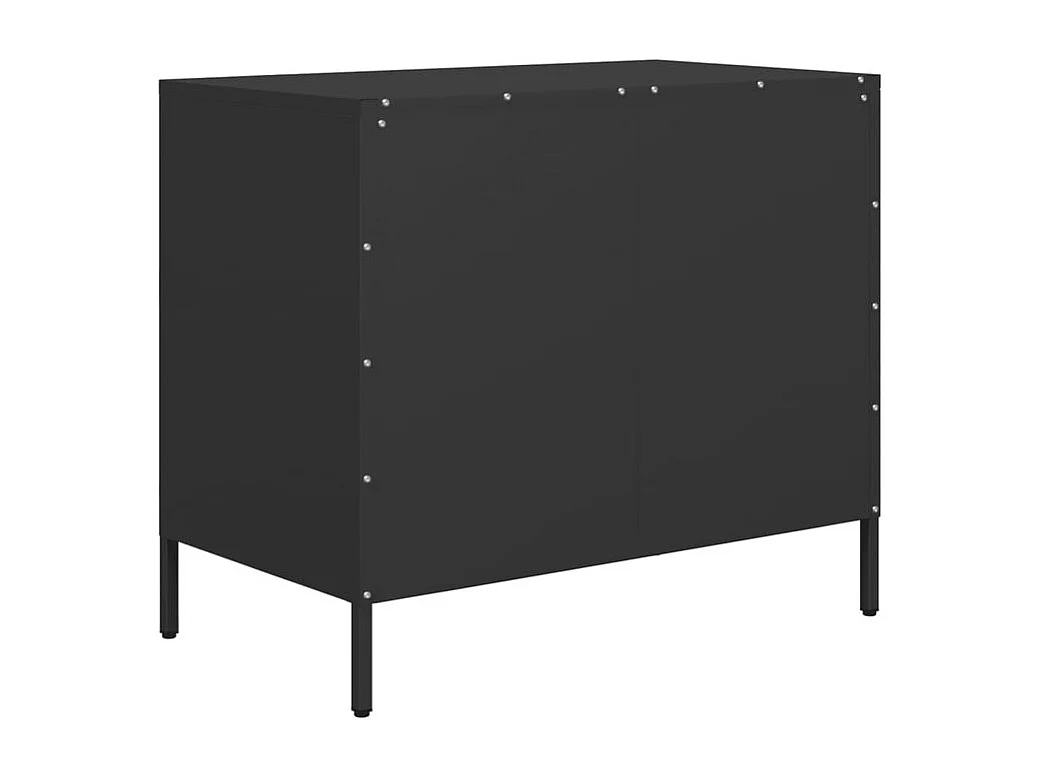 Buffet noir 68x39x58,5 acier laminé à froid