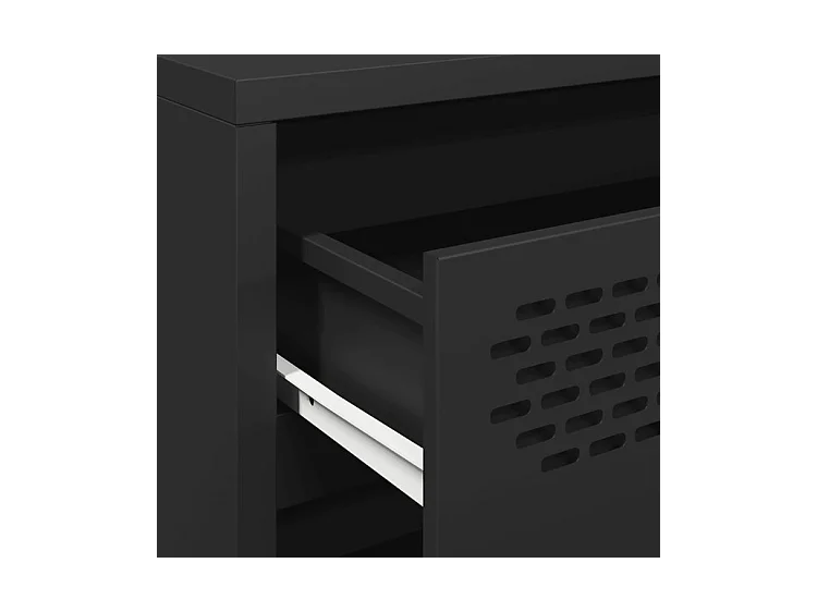 Buffet noir 68x39x58,5 acier laminé à froid