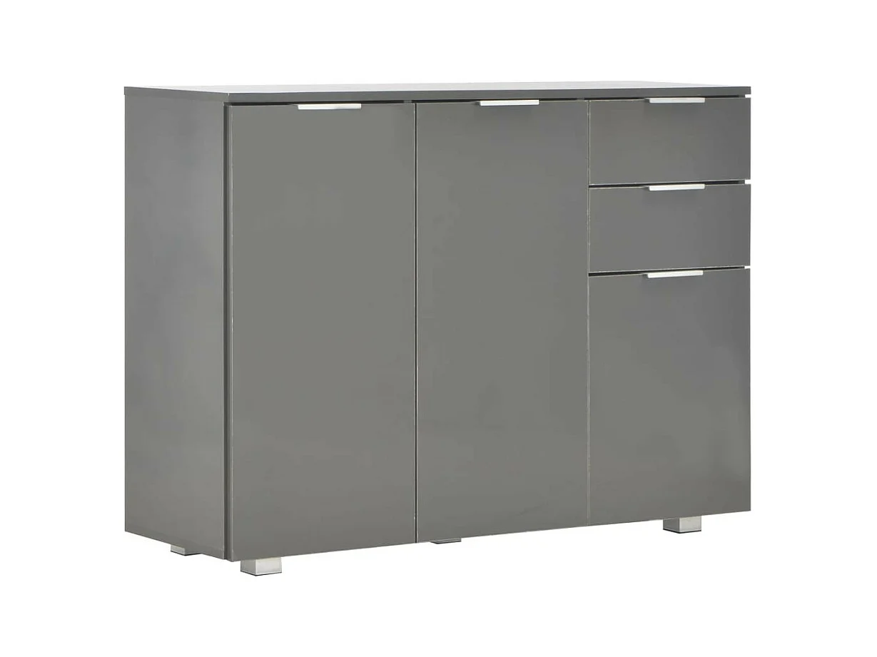 Buffet Gris brillant 107 x 35x76